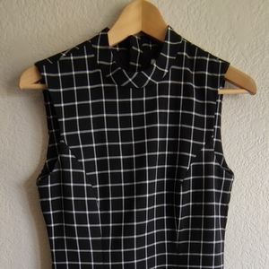Black Dress w/square pattern